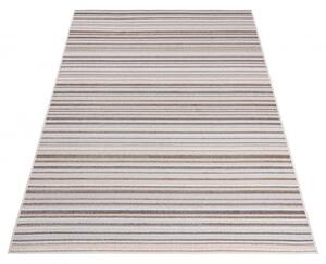 Makro Abra Moderní kusový koberec AVENTURA ED23C Proužky krémový Rozměr: 80x150 cm