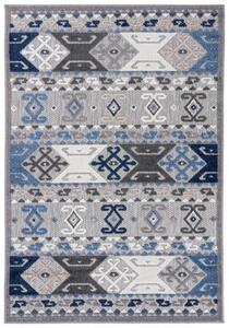 Makro Abra Moderní kusový koberec AVENTURA ED45A Skandinávský šedý / modrý Rozměr: 120x170 cm