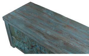 Truhla z mangového dřeva, ruční řezby, 112x46x49cm