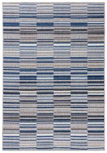 Makro Abra Moderní kusový koberec AVENTURA ED24A Proužky šedý / modrý Rozměr: 160x230 cm