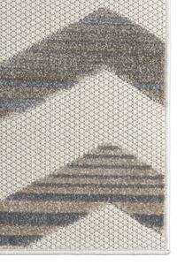 Makro Abra Moderní kusový koberec AVENTURA EC92D Vlnky krémový Rozměr: 80x150 cm