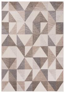 Makro Abra Moderní kusový koberec AVENTURA EC96E Trojúhelníky krémový Rozměr: 160x230 cm
