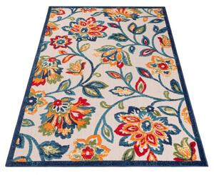 Makro Abra Moderní kusový koberec AVENTURA EC93A Květy vícebarevný Rozměr: 80x150 cm