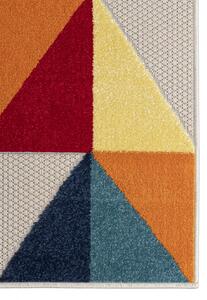 Makro Abra Moderní kusový koberec AVENTURA EC96A Trojúhelníky vícebarevný Rozměr: 160x230 cm