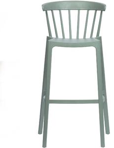 Barová stolička BLISS plastová zelená WOOOD