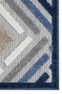Makro Abra Moderní kusový koberec AVENTURA ED37A šedý modrý Rozměr: 80x150 cm