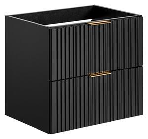 Comad Závěsná skříňka pod umyvadlo Casad II s deskou 80 cm černá