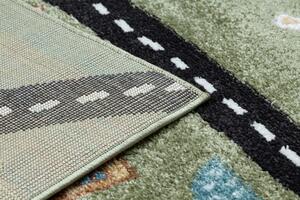 Makro Abra Dětský kusový koberec FUN Cesta zvířátka zelený Rozměr: 140x190 cm