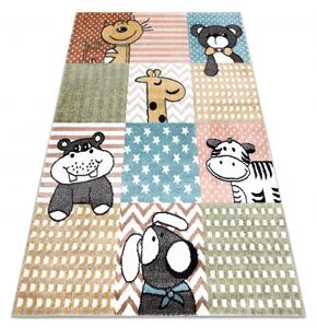 Makro Abra Dětský kusový koberec FUN Zvířátka vícebarevný Rozměr: 80x150 cm