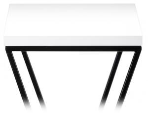Stojan na květiny LOFT 70x24 cm černá/bílá