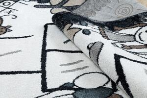 Makro Abra Dětský kusový koberec FUN Skákací panák černý Rozměr: 160x220 cm