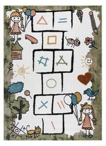 Makro Abra Dětský kusový koberec FUN Skákací panák zelený Rozměr: 280x370 cm