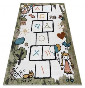 Makro Abra Dětský kusový koberec FUN Skákací panák zelený Rozměr: 80x150 cm