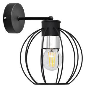 Nástěnná lampa STARLIGHT 1xE27/15W/230V černá/stříbrná