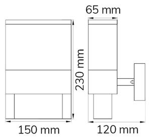 Wofi 12227 - LED Domovní číslo DIEGO LED/10,5W/230V 3000K IP54