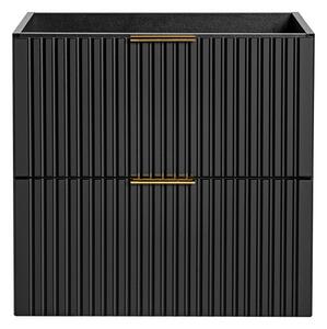 Comad Závěsná skříňka pod umyvadlo Casad II s deskou 80 cm černá
