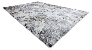 Makro Abra Moderní kusový koberec GLOSS 528A 58 Mramor kámen slonová kost / černý Rozměr: 80x150 cm