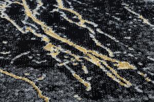 Makro Abra Moderní kusový koberec GLOSS 529A 82 Mramor kámen černý zlatý / šedý Rozměr: 200x290 cm