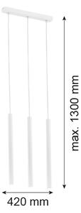 Argon 6178 - Lustr na lanku ETNA 3xG9/6W/230V bílá
