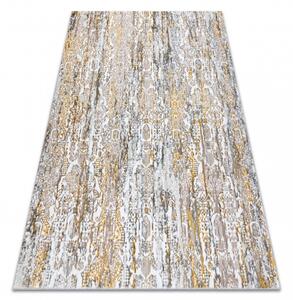 Makro Abra Moderní kusový koberec GLOSS 8487 63 Abstraktní zlatý / béžový Rozměr: 80x150 cm