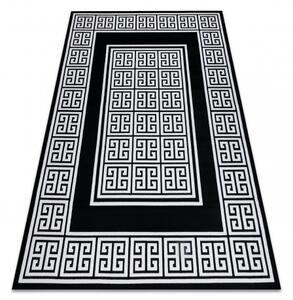 Makro Abra Moderní kusový koberec GLOSS 6776 85 Řecký vzor černý / slonová kost Rozměr: 240x330 cm