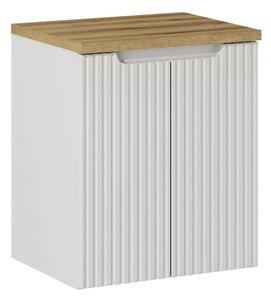 Comad Závěsná skříňka pod umyvadlo Nova White II s deskou 50 cm bílá/dub evoke