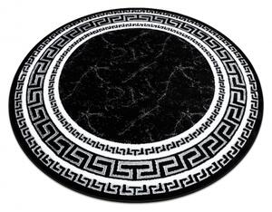 Dywany Luszczow Kusový koberec, kulatý GLOSS 2813 87, rám, řecký černý Rozměr koberce: 150 cm KRUH