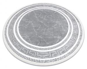 Dywany Luszczow Kusový koberec, kulatý GLOSS 2813 27, rám, řecký šedá Rozměr koberce: 120 cm KRUH