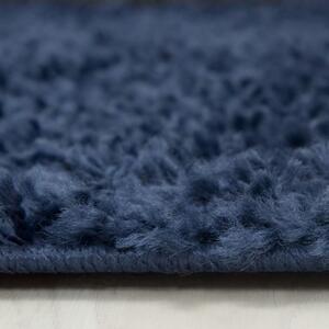 Makro Abra Kusový shaggy koberec jednobarevný SOHO P113A NAVY modrý Rozměr: 60x200 cm