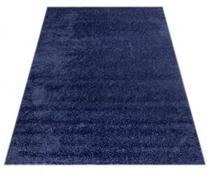 Makro Abra Kusový shaggy koberec jednobarevný SOHO P113A NAVY modrý Rozměr: 160x230 cm