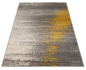 Makro Abra Moderní kusový koberec SPRING H170A Šedý Žlutý Rozměr: 70x250 cm