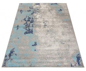 Makro Abra Moderní kusový koberec SPRING H172A Tyrkysový modrý šedý Rozměr: 80x150 cm