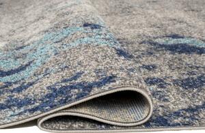 Makro Abra Moderní kusový koberec SPRING H172A tmavě modrý Rozměr: 70x200 cm