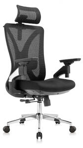 Kancelářská ergonomická židle Neoseat STEVEN — černá, nosnost 150 kg