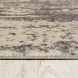 Makro Abra Moderní kusový koberec SPRING H171A Bílý šedý Rozměr: 60x200 cm