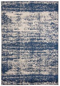 Makro Abra Moderní kusový koberec SPRING H171A Tmavě modrý béžový Rozměr: 60x200 cm