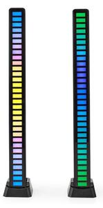 Nedis GALDP110BK - SADA 2x LED RGB Nabíjecí stolní lampa LED/250 mAh
