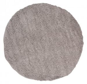 Makro Abra Kulatý shaggy koberec jednobarevný SOHO P113A Šedý Rozměr: průměr 100 cm