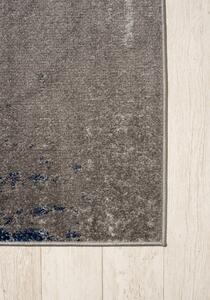 Makro Abra Moderní kusový koberec SPRING H170A Tmavě šedý modrý Rozměr: 70x200 cm