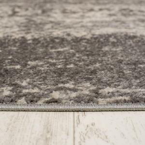 Makro Abra Moderní kusový koberec SPRING H171A Tmavě šedý béžový Rozměr: 60x200 cm
