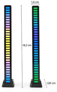 Nedis GALDP110BK - SADA 2x LED RGB Nabíjecí stolní lampa LED/250 mAh