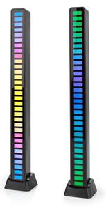 Nedis GALDP110BK - SADA 2x LED RGB Nabíjecí stolní lampa LED/250 mAh