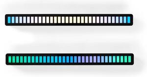 Nedis GALDP110BK - SADA 2x LED RGB Nabíjecí stolní lampa LED/250 mAh