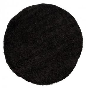 Makro Abra Kulatý shaggy koberec jednobarevný SOHO P113A Antracitový Rozměr: průměr 100 cm
