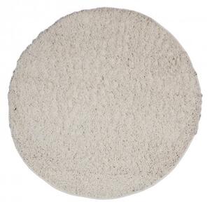 Makro Abra Kulatý shaggy koberec jednobarevný SOHO P113A Bílý Rozměr: průměr 120 cm