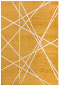 Makro Abra Moderní kusový koberec SPRING H175A Tmavě žlutý Rozměr: 250x350 cm