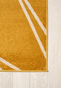 Makro Abra Moderní kusový koberec SPRING H175A Tmavě žlutý Rozměr: 300x400 cm