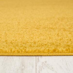 Makro Abra Kusový koberec jednobarevný SPRING P113A Žlutý Rozměr: 70x200 cm
