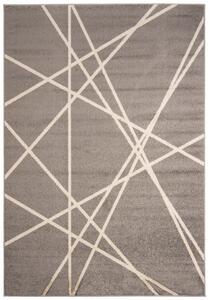Makro Abra Moderní kusový koberec SPRING H175A Tmavě šedý Rozměr: 80x150 cm