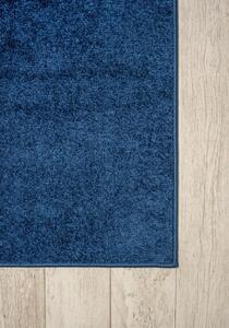 Makro Abra Kusový koberec jednobarevný SPRING P113A Modrý Rozměr: 60x200 cm